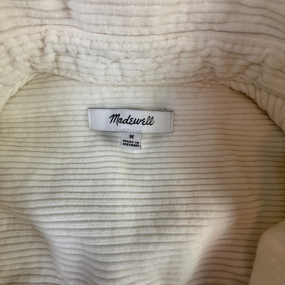 Madewell Ivory Corduroy Button-Down Shirt - Picture 2 of 7